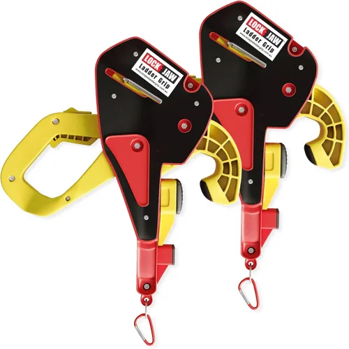 Miniatura 10 de Lock Jaw - Gancho estabilizador de escalera de techo para canalón, separación en 5 segundos con seguridad de bloqueo deslizante, evita que