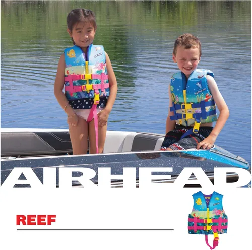 Miniatura 4 de Airhead Treasure Life Jacket for Kids - USCG Approved Infant & Child Boating Safety PFD for Swimming, Water Play & Family Recreation, Closed-Side