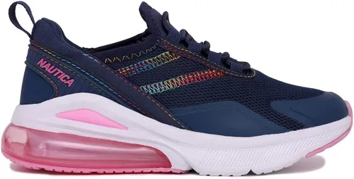 Miniatura 2 de Nautica Zapatos deportivos casuales de moda con burbujas de aire para niños, zapatos para caminar, ligeros, para niños y niñas, con cordones