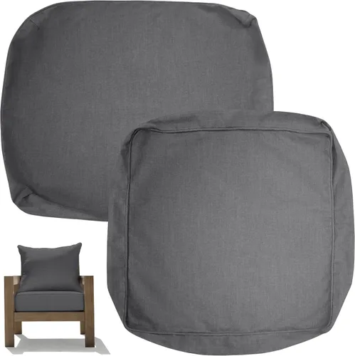 Miniatura 11 de Honeycomb - Asiento profundo para exteriores, 24 pulgadas de ancho x 23 pulgadas de profundidad, cojín para silla de exterior, azul Solarvie
