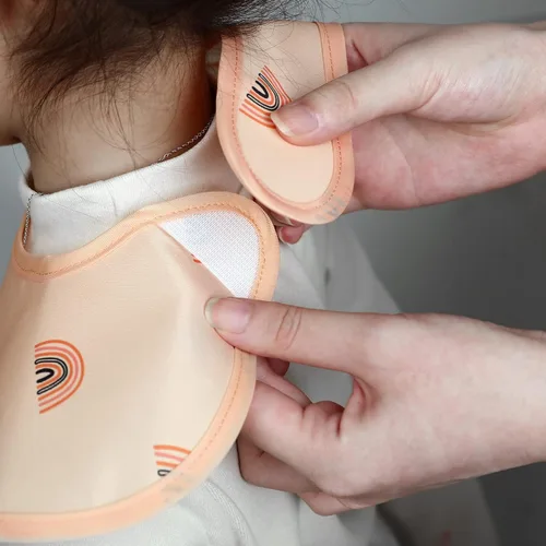 Miniatura 6 de Soarwg Kids Baberos para bebé, paquete de 5 baberos impermeables unisex para niños y niñas, imprescindibles para bebés que comen, alimentan Arcoíris