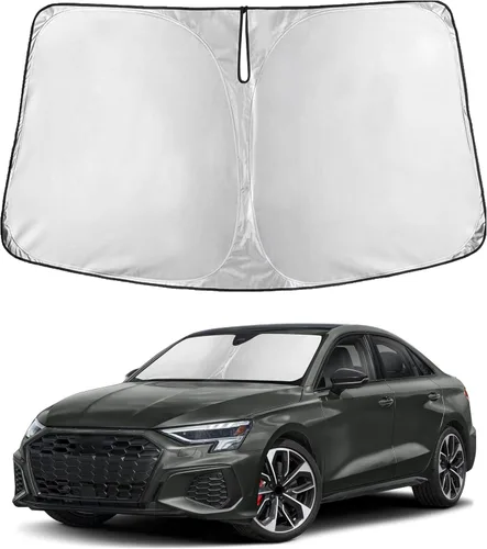 Miniatura 224 de Econour Parasol para parabrisas compatible con Honda Civic 2016-2021, protector de parasol plegable para ventana, bloquea los rayos UV y mantiene tu