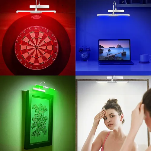 Miniatura 11 de LUXSWAY - Iluminación LED inalámbrica para marcos de fotos, iluminación recargable para exhibición de arte, clip para cuadros, luces para sobre