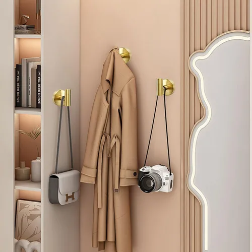 Miniatura 7 de TocTen Gancho para toallas de baño, paquete de 5 ganchos para bata de pared, gancho de acero inoxidable SUS 304, gancho de toalla resistente