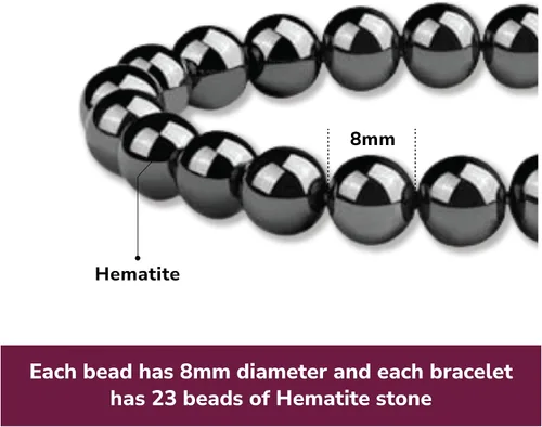 Miniatura 64 de Crystal Vibe Pulseras de cuentas de 0.315 in para mujeres y hombres, pulseras de cristal con piedras preciosas naturales, tamaño elástico ajustable