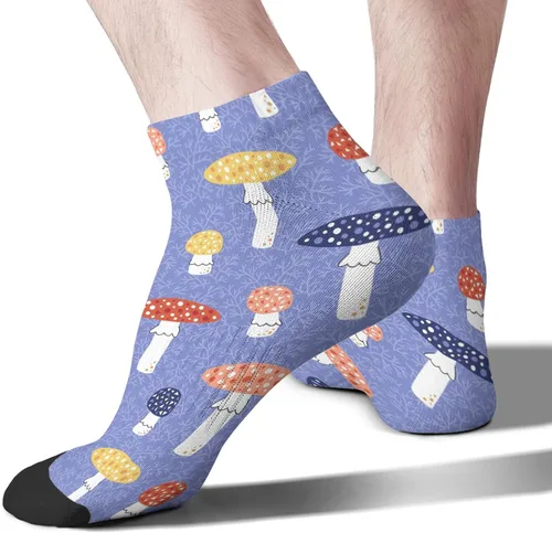 Miniatura 2 de devor Mens Athletic Socks Dress for Mens Socks No Show Athletic Socks Fashionable Mushrooms Funny Mushrooms Magic Mushrooms Plant Forest Sock