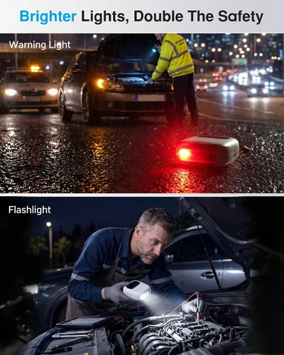 Miniatura 7 de Mini bomba de aire, inflador de neumáticos portátil de 150 PSI con medidor de presión digital, compatible con válvulas Presta y Schrader