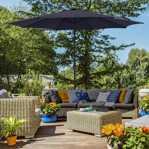 Miniatura 7 de COBANA Patio Umbrella with Base Included, Outdoor Market Table Umbrella with Umbrella Stand Weights