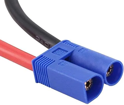 Miniatura 3 de FLYRC 2 unids EC5 serie serie conector de batería 12AWG cable de silicona suave adaptador para RC Lipo batería helicóptero Quadcopter