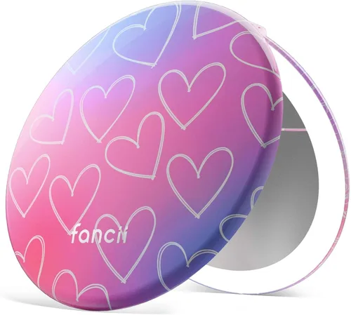 Miniatura 13 de Fancii Taylor espejo de maquillaje de viaje con luz LED, recargable, aumento 10x/1x, sistema de iluminación Tru-Glow, XL grande de 5 pulgadas