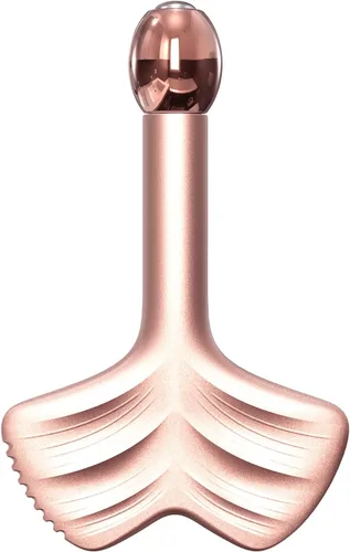 Miniatura 9 de Rodillos faciales Gua Sha de acero inoxidable y pluma de acupuntura - Rodillo de metal para ojos y cuello, herramientas de masaje facial Jgs-2