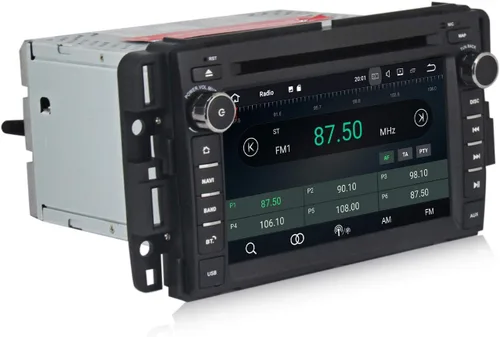 Miniatura 4 de Android 10.0 Radio de coche 7 pulgadas doble DIN pantalla táctil reproductor de DVD para GMC Chevy Silverado 1500 2012 en Dash Navigation Quad Core