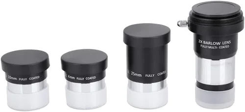 Miniatura 9 de Plossl - Juego de accesorios para telescopio de 1.25 pulgadas, 0.157 in, 0.394 in, 0.984 in, juego de telescopio astronómico con lente, paquete de 2
