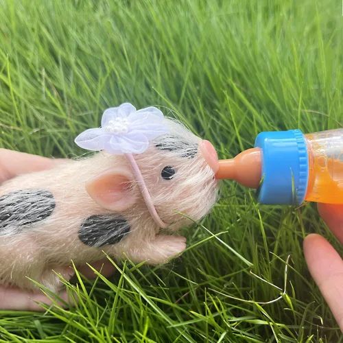 Miniatura 3 de OtardDolls Muñecas de cerdo Reborn realistas, 5 pulgadas, suaves, realistas, lindas muñecas de cerdo recién nacidas con accesorios de juguete