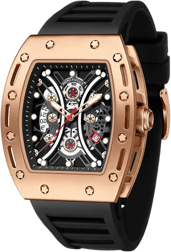 MF MINI FOCUS Watch Wristwatch Fashion Hollow Big Dial Luminous Waterproof Sport Analog Quartz Business Mens Watches Silicon Strap Dress Watch
