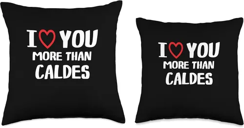 Miniatura 3 de I heart You More than Caldes Thanksgiving I Love You More Than Caldes Shirt Funny Women Christmas Throw Pillow, 16x16, Multicolor