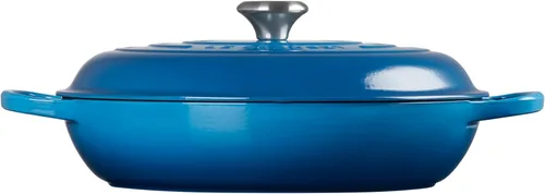 Miniatura 4 de Le Creuset - Cacerola esmaltada de hierro fundido Signature, 5 cuartos, Marsella Marseille
