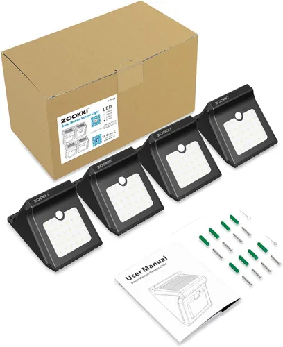 Miniatura 8 de Upgraded 28 LEDs Wireless Sensor de movimiento solar luz recargable impermeable luces de seguridad Potente Para al aire última intervensión Patio