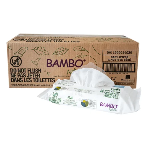 Miniatura 3 de Bambo Nature Toallitas para bebés de base biológica certificadas por la USDA, 64