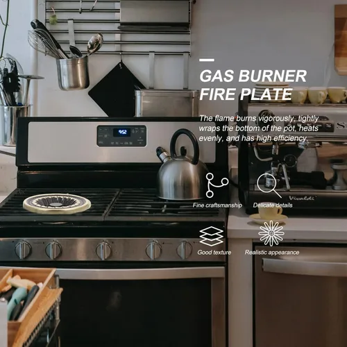 Miniatura 2 de Mobestech Wok Ring - Soporte para estufa de gas, repuesto para quemador de gas, estufa de gas, anillos reductores para utensilios de cocina, estufa