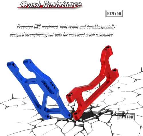 Miniatura 4 de Brazos de suspensión RC para 1/10 de ancho Maxx, brazos de suspensión superior de aluminio y kits de suspensión inferior para modelo # 89086-4