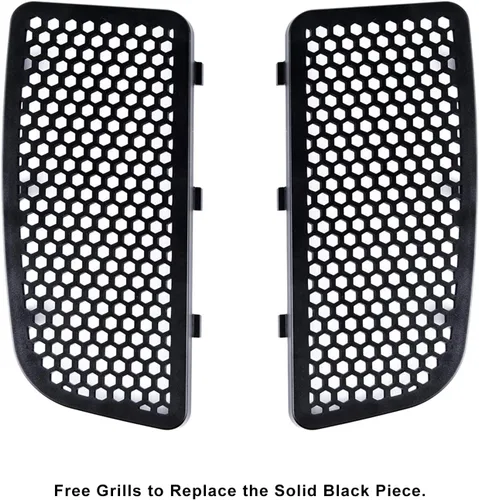 Miniatura 8 de Moto Onfire Guantera de carenados de pierna inferior para Harley Touring 2014+, Vivid Black Lowers calentadores de pies, Negro (Vivid Black)