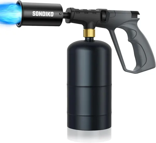 Miniatura 13 de Sondiko Soplete Potente de Propano para Parrilla y Cocina L8010, Sous Vide, Arrancador de Fogata, Quemador de Antorcha de Madera Ajustable para Negro