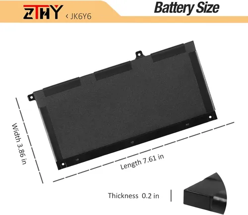 Miniatura 7 de JK6Y6 - Batería de repuesto de 40 Wh para Dell Latitude 3410 3510 3120 3140 Vostro 5300 5401 5501 Inspiron 5300 5401 5408 5402 5509 5409 5508 54000
