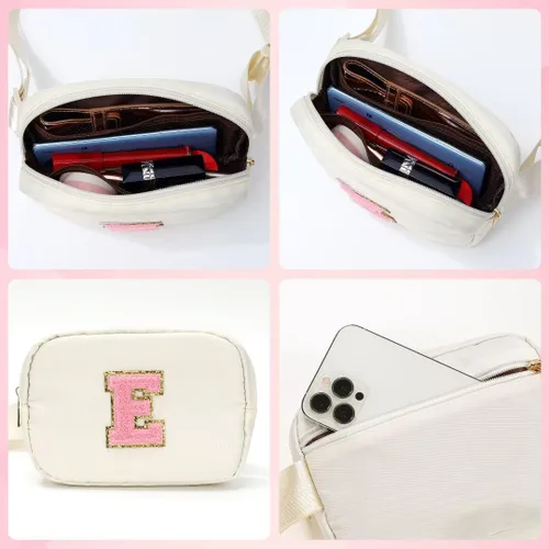Miniatura 5 de YOOLIFE - Cangureras cruzadas con iniciales, regalos de cumpleaños personalizados para mujeres, adolescentes, niñas, su madre, hija, hermana