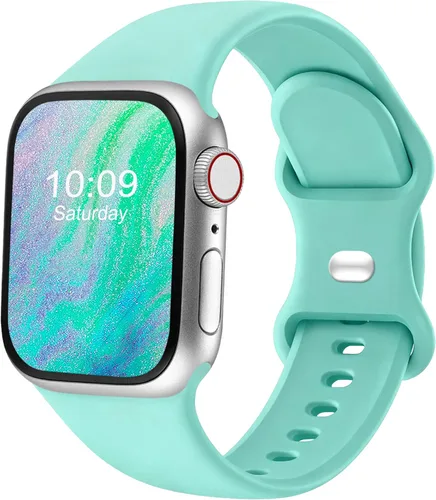 Miniatura 32 de Correas deportivas compatibles con Apple Watch de 38mm 40mm 41mm 42mm 44mm 45mm 46mm 49mm, p/mujer y hombre, correa de silicona para iWatch Series