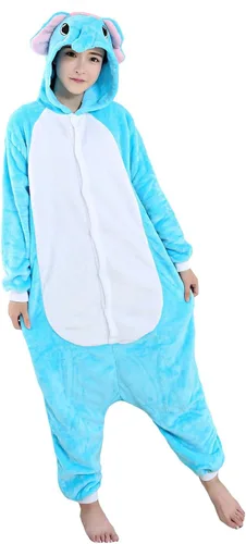 Miniatura 2 de LeaLac - Pijama unisex para disfraz de adulto M Elefante