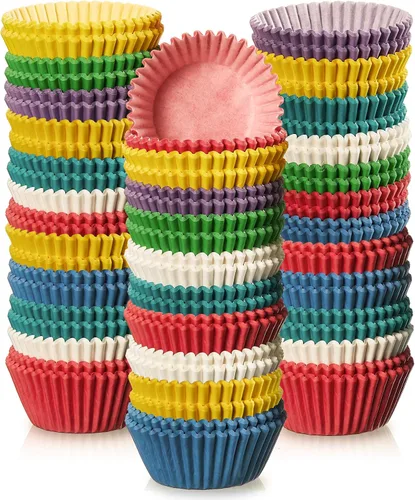Zonon 1000 unidades de forros para cupcakes para hornear, forros de papel para cupcakes, envolturas de papel para cupcakes a granel, estuches para