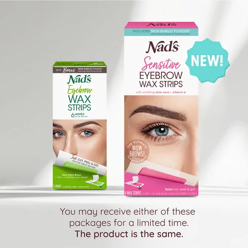 Miniatura 5 de Nad's Tiras de Cera para Cejas - Depilación Facial para Mujeres - Kit de Cera para Cejas con 6 Tiras de Cera para Cejas + 6 Toallitas de Aceite
