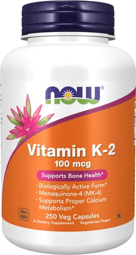 Miniatura 9 de NOW Foods Suplementos, Vitamina K-2 100 mcg, Menaquinona-4 (MK-4), Apoya la salud ósea*, 100 cápsulas vegetales