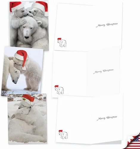 Miniatura 4 de The Best Card Company Paquete variado de 10 tarjetas navideñas de felicitación con sobres, surtido festivo de humor para hombres y mujeres