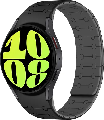 Miniatura 17 de Amizee No Gap Band Compatible con Samsung Galaxy Watch Ultra (2025/2024) Correa de 47mm, Correa de silicona deportiva magnética de 22mm para mujeres