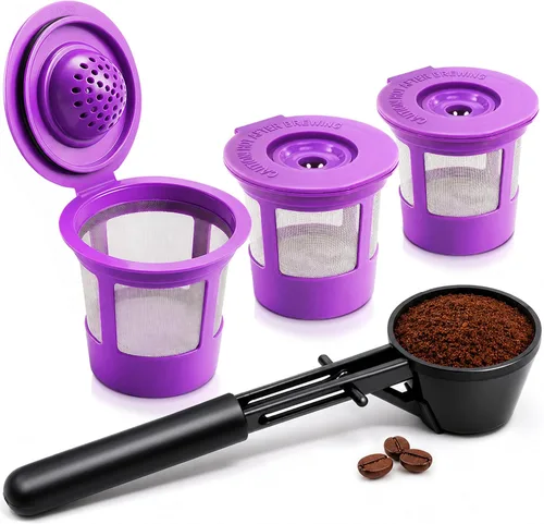 Miniatura 11 de PureHQ - Tazas K reutilizables para Keurig Supreme, K Supreme Plus, K Slim, K-Brew Chill, K Duo Hot and Iced Gen 2 por PureHQ – Kcup recargable