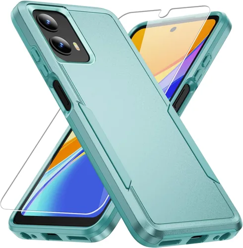 Miniatura 9 de Funda para Moto G 5G 2023, con Protector de Pantalla [Probado contra Caídas de Grado Militar] Funda Protectora de Servicio Pesado Resistente Rugosa