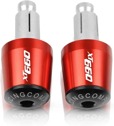 Miniatura 4 de 7/8" 22mm Motorcycle Handlebar Grips End Handle Bar Cap Ends Plug for XT660E XT660R XT660X XT660 XT 660 E R X 1990-2017 (Color : Black- Orange)