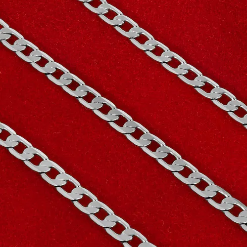 Miniatura 8 de LIFETIME JEWELRY Collares biselados de cadena de eslabones cubanos chapados en oro real de 24 quilates (0.118 in, 0.236 in y 0.374 in), Chapado