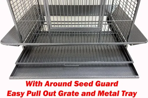 Miniatura 6 de Escalera extragrande de hierro forjado, elegante y duradera, soporte de percha para jugar en la parte superior del suelo, jaula de metal para loro