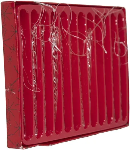 Miniatura 3 de Kurt Adler Set de Caja de 12 Adornos de Carámbanos de Vidrio, 5.25 Pulgadas