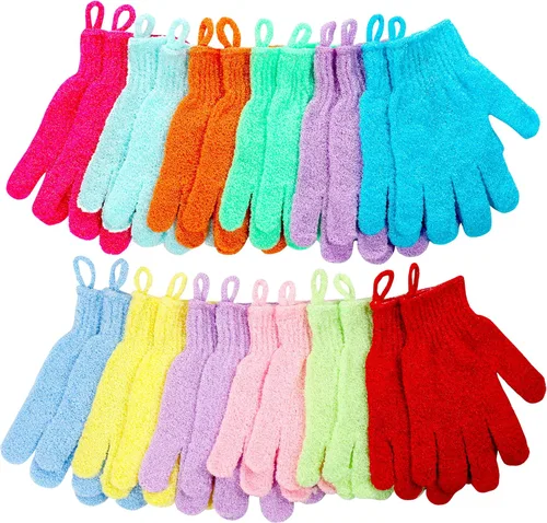 Miniatura 9 de 16 guantes de ducha exfoliantes, guantes de baño exfoliantes de doble cara, limpieza profunda, piel muerta para spa, masaje, belleza, ducha