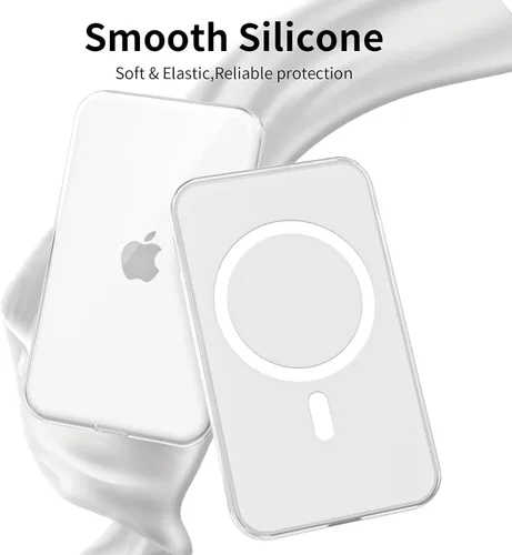 Miniatura 3 de oakxco Funda de silicona compatible con iPhone Air Magsafe Battery Pack, cubierta ultra delgada y delgada para el paquete de batería Air 17