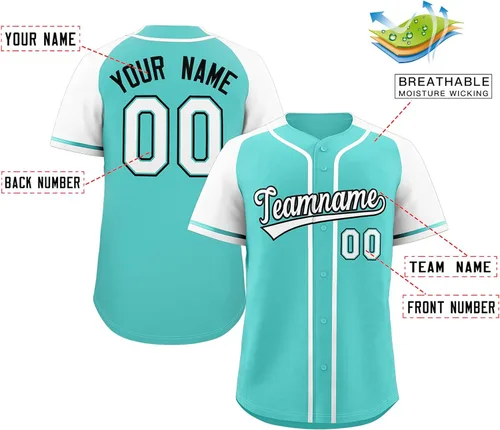Miniatura 106 de Camisetas de béisbol personalizadas con botones de manga corta, número de nombre cosido personalizado / impreso para adultos y jóvenes