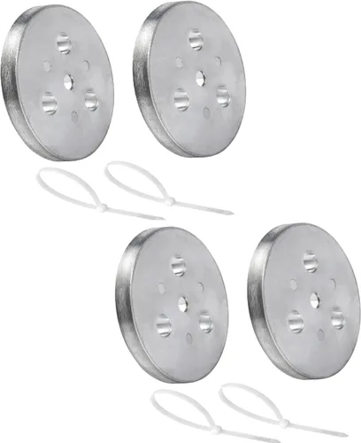 Miniatura 7 de Placa de ánodo de zinc con lazos de plástico, placa de zinc para colocar en tu cesta de espumadera, placa anticorrosión y electrólisis (3)