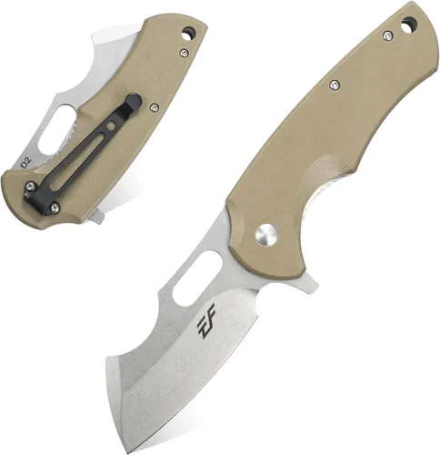 Miniatura 10 de Eafengrow Navajas de bolsillo D2 y mango G10, cuchillo plegable para acampar, mini cuchillo de bolsillo para exteriores, herramienta de Jade