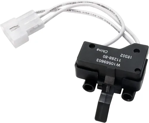 Blutoget - Interruptor de puerta de secadora W10569603 compatible con Whirlpool May-tag Ken-more Crosley interruptor de secadora y lavadora -