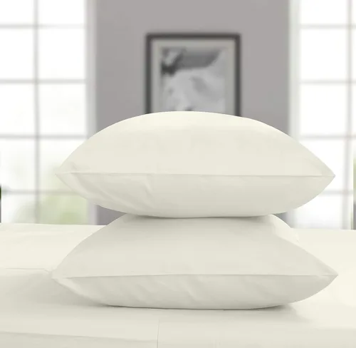 Miniatura 31 de Threadmill Home Linen Bedding - Juego de sábanas de 300 hilos, 100 % algodón, juego de cama de lujo, 4 piezas, tejido de satén suave, color blanco