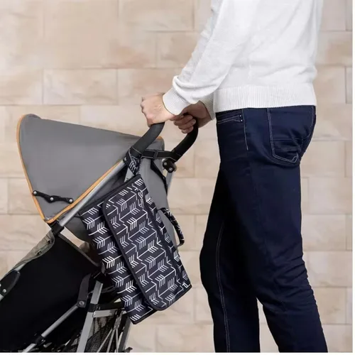 Miniatura 7 de Cambiador de pañales portátil, cambiador portátil para niñas y niños recién nacidos, cambiador de bebé con bolsillo inteligente para toallitas - Kit